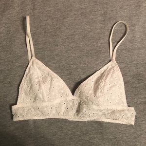 Out From Under Summer Eyelet Longline Triangle Bralette